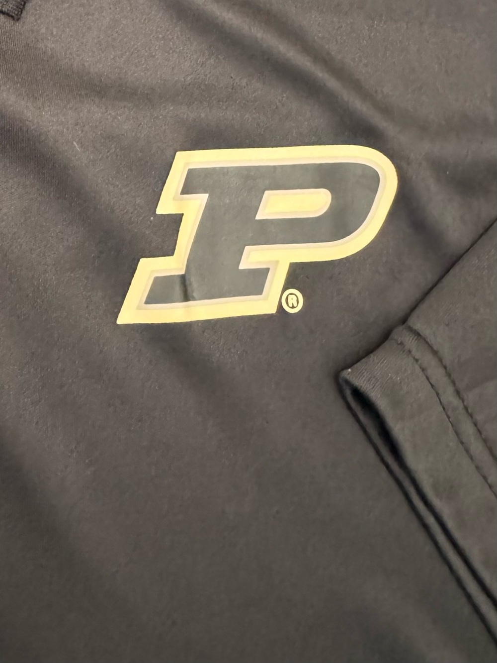 Purdue Boilermakers Fanatics Profile Varsity Big & Tall Polo Shirt Black Sz 4XL - Picture 4 of 8